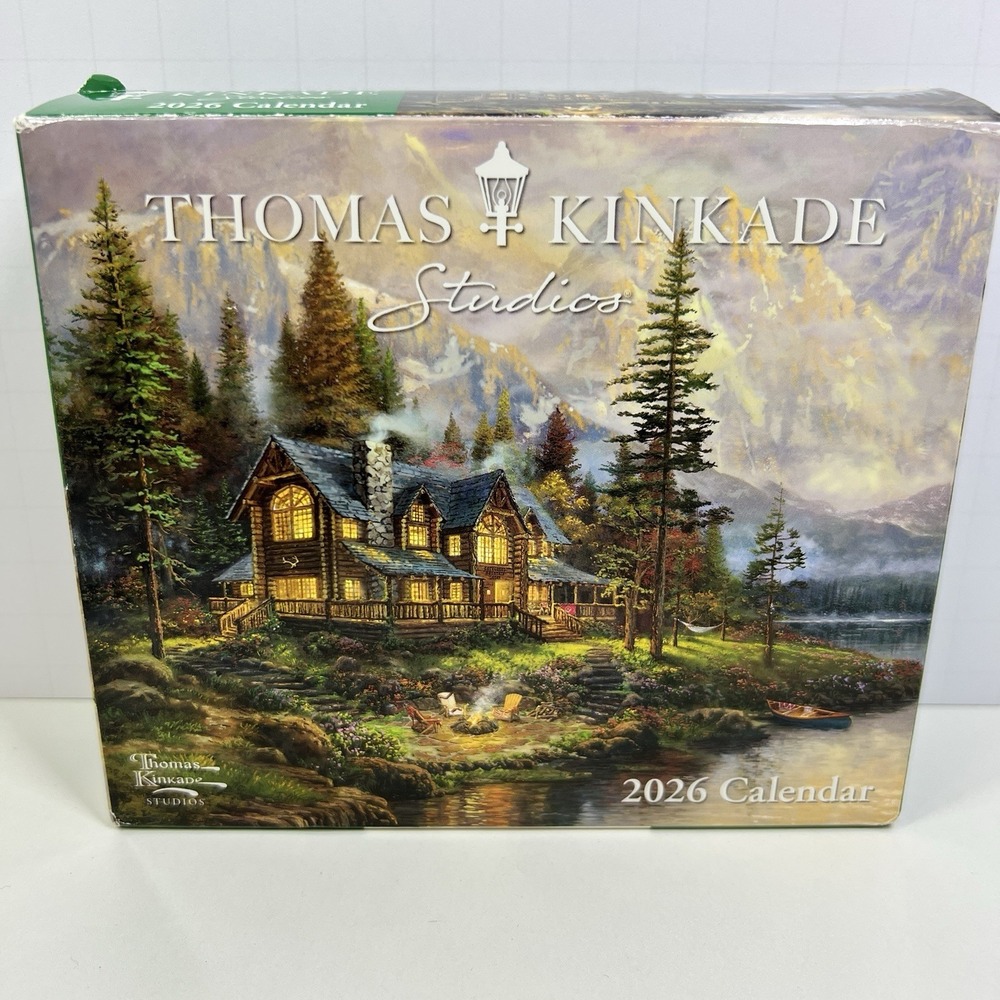 Thomas Kinkade Studios 2026 Day-to-Day Calendar Desktop Scenery Daily - Picture 1 of 10